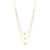 Star Triple Strand Necklace in 14K Gold