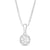 1/4 CT. T.W. Diamond Frame Pendant in 10K White Gold