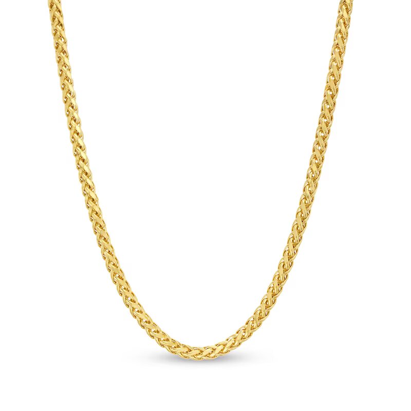 3.15mm Hollow Franco Snake Chain Necklace in 10K Gold - 20" - Shryne Diamanti & Co.