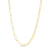 2.6mm Elongated Solid Link Chain Necklace in 14K Rose Gold