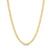 Ladies' Mirror Leaf Chain Necklace in 14K Gold