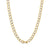 Made in Italy Men's 7.2mm Hollow Curb Chain Necklace in 10K Two-Tone Gold - 24"