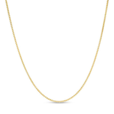 1.0mm Hollow Wheat Chain Necklace in 10K Gold - 18"