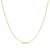 1.1mm Hollow Cable Chain Necklace in 10K Gold - 16"