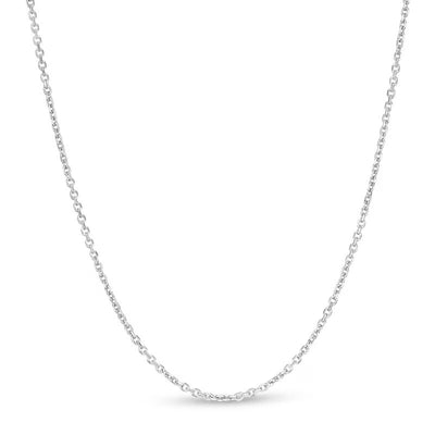 1.1mm Hollow Cable Chain Necklace in 10K Gold - 20"