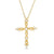 1/8 CT. T.W. Diamond Cross Vintage-Style Pendant in 10K Gold