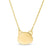 Mini Cat Head Silhouette Necklace in 14K Gold