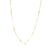 Diamond-Cut Five Cross Station Necklace in 14K Gold