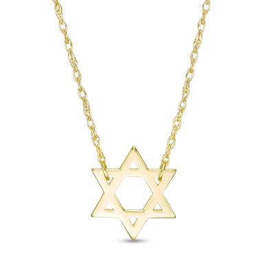 Star of David Necklace in 14K Gold