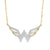 Wonder Woman™ Collection 1/8 CT. T.W. Diamond Symbol Necklace in 10K Gold