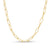 Made in Italy 4.0mm Hollow Oval Link Chain Necklace in 14K Gold - 22.5" - Shryne Diamanti & Co.