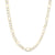 Made in Italy Men's 5.7mm Diamond-Cut Hollow Figaro Chain Necklace in 10K Two-Tone Gold - 22"