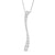 1/2 CT. T.W. Journey Diamond Linear Wave Pendant in 10K White Gold