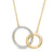 Remixed Reimagined 1/4 CT. T.W. Diamond Interlocking Circles Necklace in 10K Gold