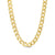 6.0mm Diamond-Cut Beveled Edge Solid Curb Chain Necklace in 10K Gold - 22" - Shryne Diamanti & Co.