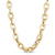 7.0mm Hollow Oval Link Chain Choker Necklace in 10K Gold - 16" - Shryne Diamanti & Co.