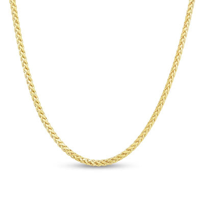 4.1mm Franco Snake Chain Necklace in Hollow 14K Gold - 24"