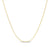 1.5mm Paper Clip Solid Link Chain Necklace in 14K Gold - 16"