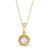 1/6 CT. Diamond Solitaire Rope Frame Pendant in 10K Gold
