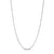 1.6mm Solid Glitter Rope Chain Necklace in 10K White Gold - 18"