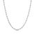 1.6mm Solid Glitter Rope Chain Necklace in 10K White Gold - 20"