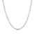 3.15mm Hollow Evergreen Rope Chain Necklace in 10K White Gold - 24"