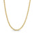 2.43mm Hollow Cashmere Rope Chain Necklace in 10K Two-Tone Gold - 20"