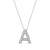 1/20 CT. T.W. Diamond Uppercase Block Initial Pendant in 10K Gold (1 Letter)