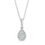 1/4 CT. T.W. Pear-Shaped Multi-Diamond Frame Pendant in 10K White Gold