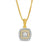 1/3 CT. T. W. Diamond Double Cushion-Shaped Frame Pendant in 10K Gold