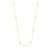 Paper Clip Link Station Necklace in 14K Gold - 36"