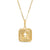 Cut-Out Cross Diamond-Cut Sunburst Square Medallion Pendant in 10K Gold