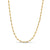 0.8mm Diamond-Cut Hollow Twisted Link Chain Necklace in 14K Gold - 18"