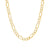 Men's 7.2mm Figaro Chain Necklace in Hollow 14K Gold - 24"