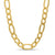 Men's 5.8mm Figaro Chain Necklace in Hollow 14K Gold - 22"