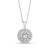 1-1/2 CT. T.W. Certified Lab-Created Diamond Frame Pendant in 14K White Gold (F/SI2)