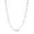 5.0-6.0mm Cultured Freshwater Pearl Strand Necklace with 14K Gold Filigree Fish-Hook Clasp - 30"