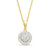 1/3 CT. T.W. Diamond Frame Pendant in 10K Gold