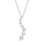 1 CT. T.W. Journey Certified Lab-Created Diamond Curved Pendant in 14K White Gold (F/SI2)