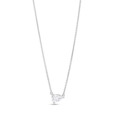 1/3 CT. Certified Pear-Shaped Lab-Created Diamond Solitaire Necklace in 14K Gold