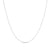 1.0mm Solid Singapore Chain Necklace in 14K White Gold - 18"