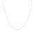 1.0mm Solid Singapore Chain Necklace in 14K White Gold - 16"