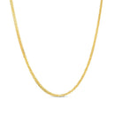 0.85mm Solid Wheat Chain Necklace in 14K White Gold - 18" - Shryne Diamanti & Co.