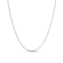 1.25mm Solid Singapore Chain Necklace in 14K Gold - Shryne Diamanti & Co.