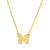 Dainty Butterfly Necklace in 14K Gold