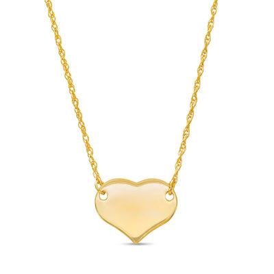 Heart Necklace in 14K Gold