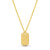 Engravable Dog Tag Pendant in 14K Gold