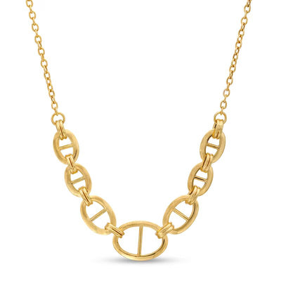 Mariner Link Necklace in 10K Gold – 17"