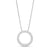 1/4 CT. T.W. Certified Lab-Created Diamond Circle Outline Pendant in 14K White Gold (F/SI2)