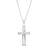 Cross Pendant in 14K White Gold